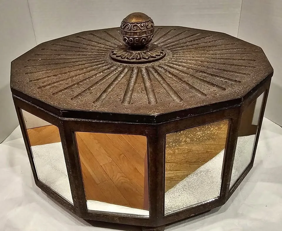 Mirrored Storage box 12 sided with removable cover thumbnail