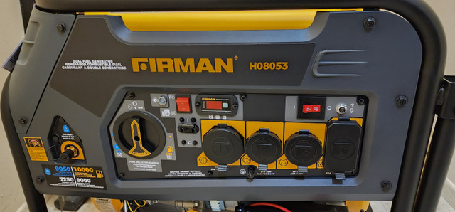 Firman Dual Fuel Portable Generator 10,000/8.000 watts - photo 2