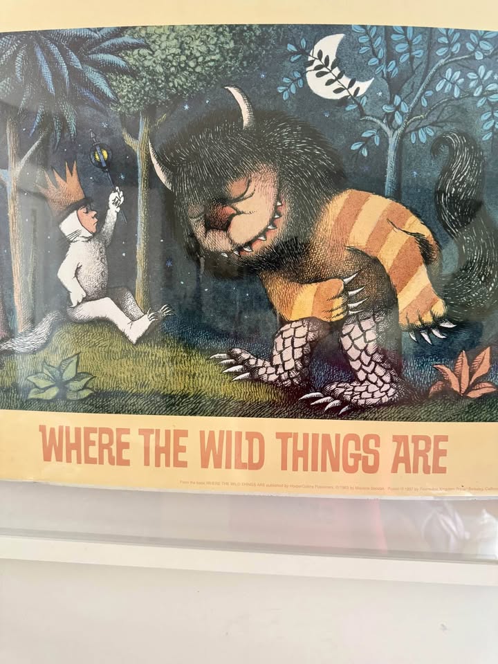 SEALED Wild Things Are Vintage Poster - photo 2