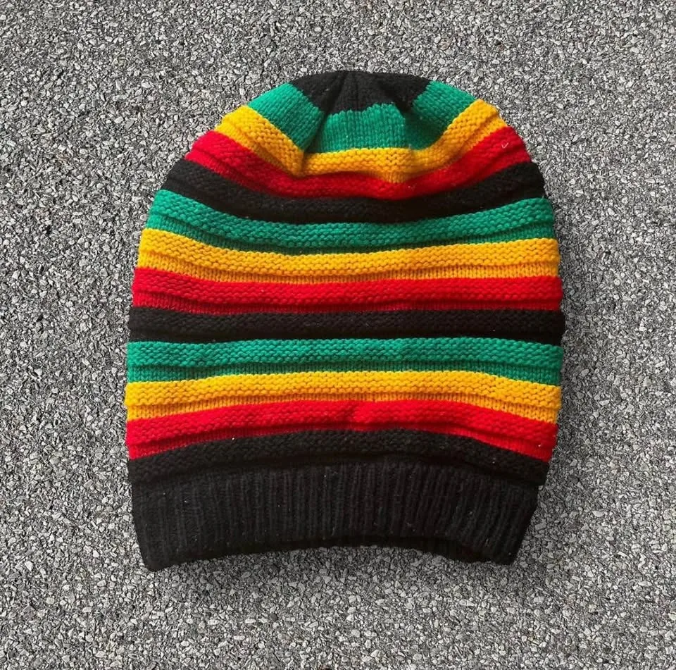vintage handmade Rasta beanie, great for winter & autumn image indicator(2)
