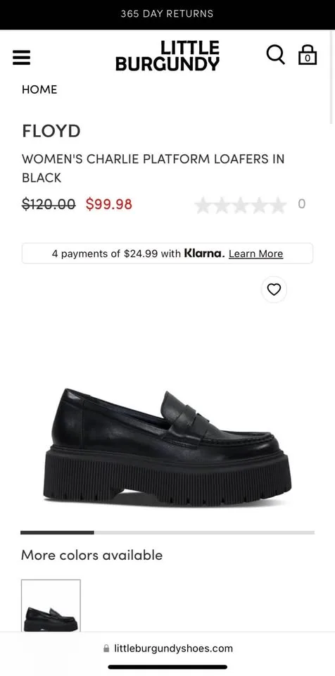 WOMEN'S CHARLIE PLATFORM LOAFERS IN BLACK image indicator(5)