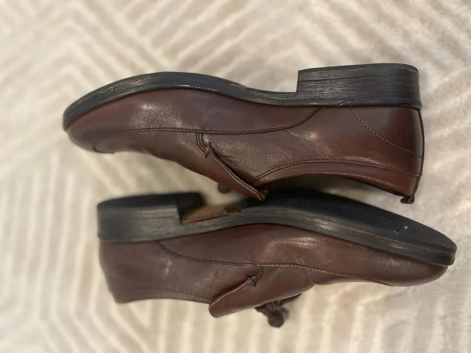 NavyBoot Leather Brown Loafers image indicator(3)