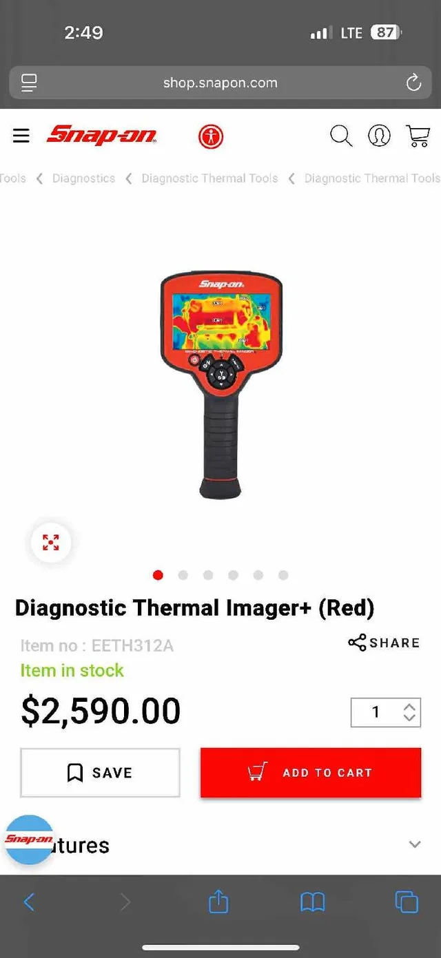 Snap-On Thermal Imager+ image indicator(2)