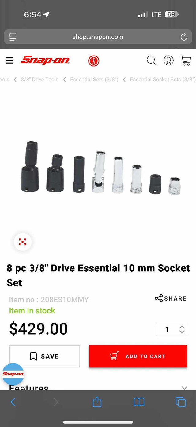 Snap-On Socket Set - photo 3