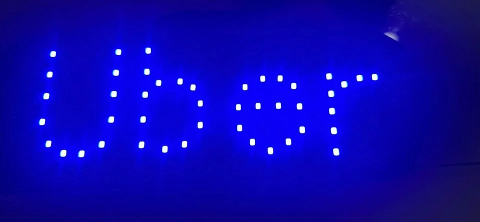 Uber/lyft LED sign. Connect to USB image indicator(2)