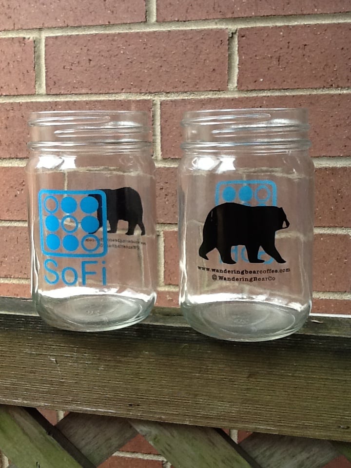Trio Of SoFi Wandering Bear Coffee Jars - 4.75" Tall - Like New - photo 4
