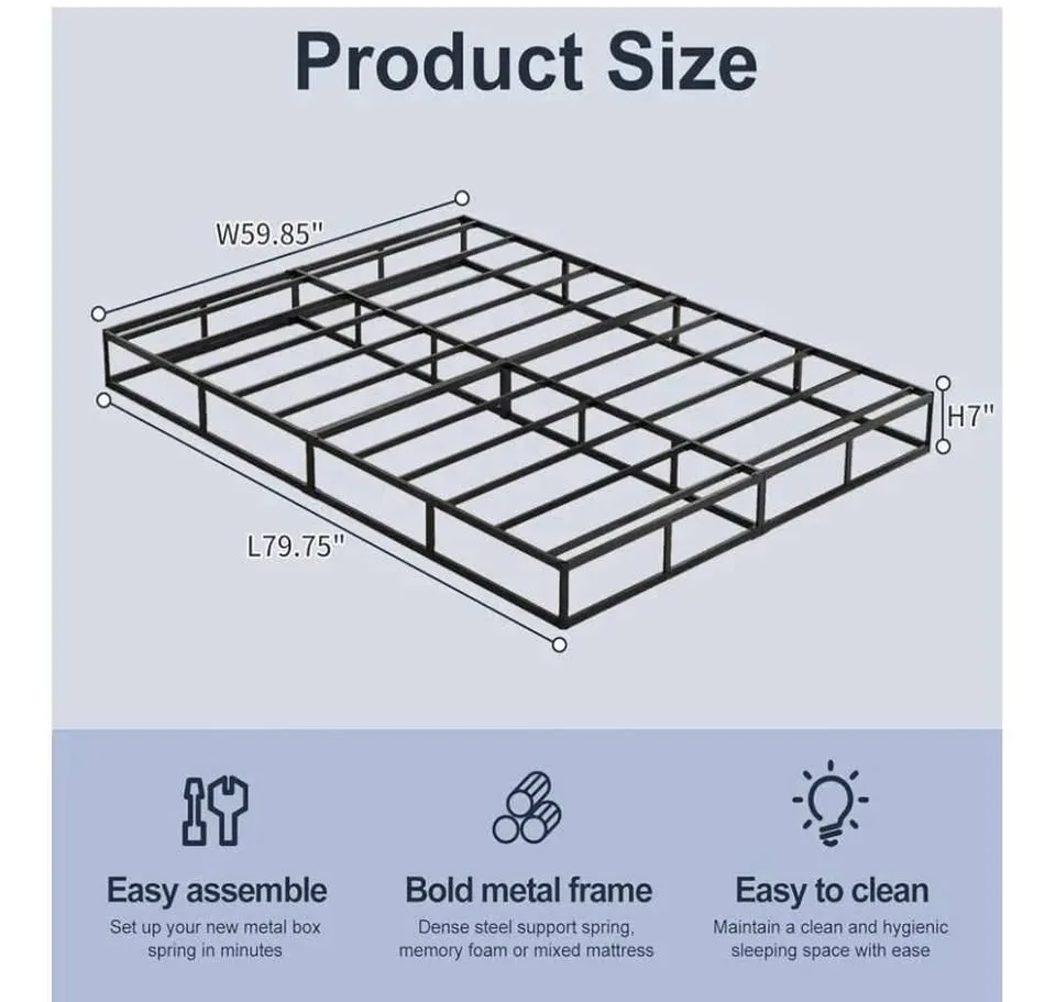 Queen metal box spring image indicator(3)