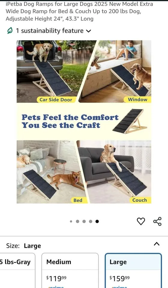 Large Dog ramp 24",43.3" long image indicator(2)