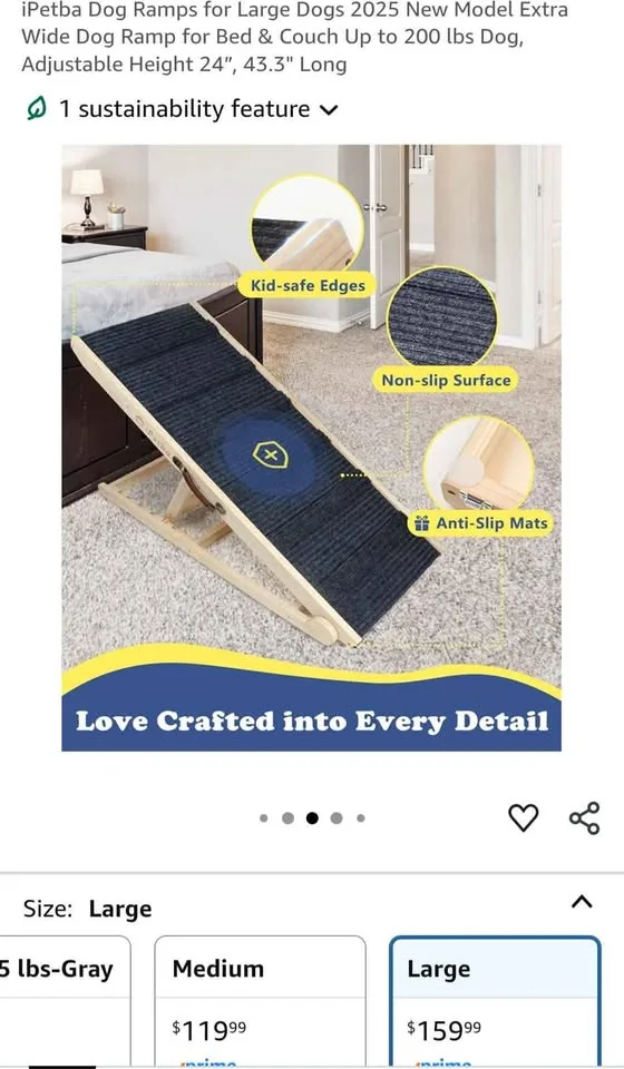 Large Dog ramp 24",43.3" long image indicator(4)