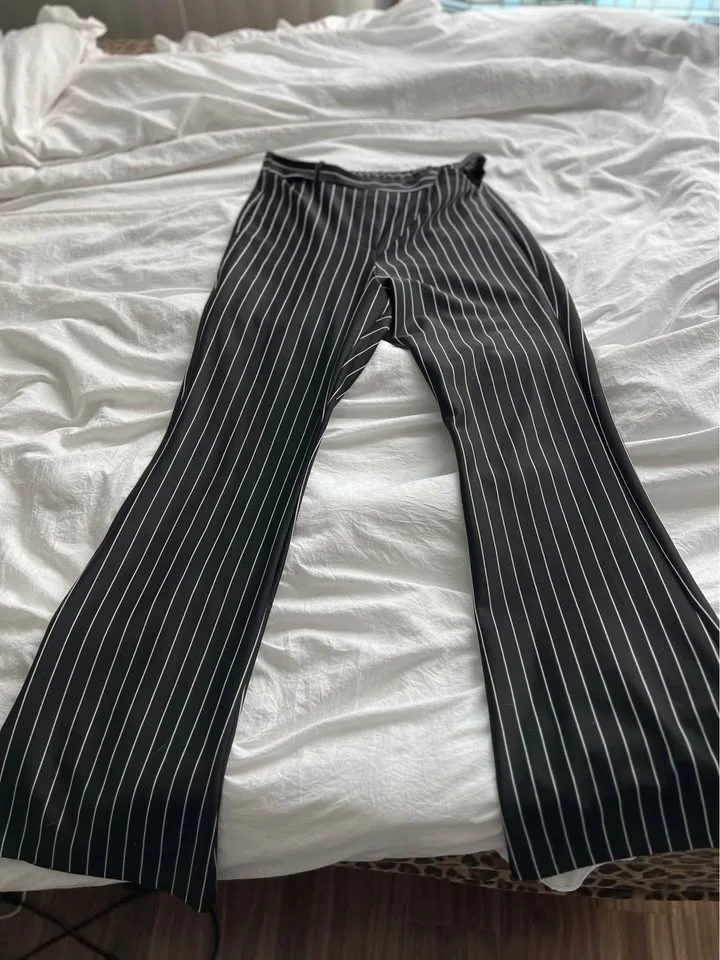 Striped Halloween flares with cut outs ASOS stretchy size 10 image indicator(3)