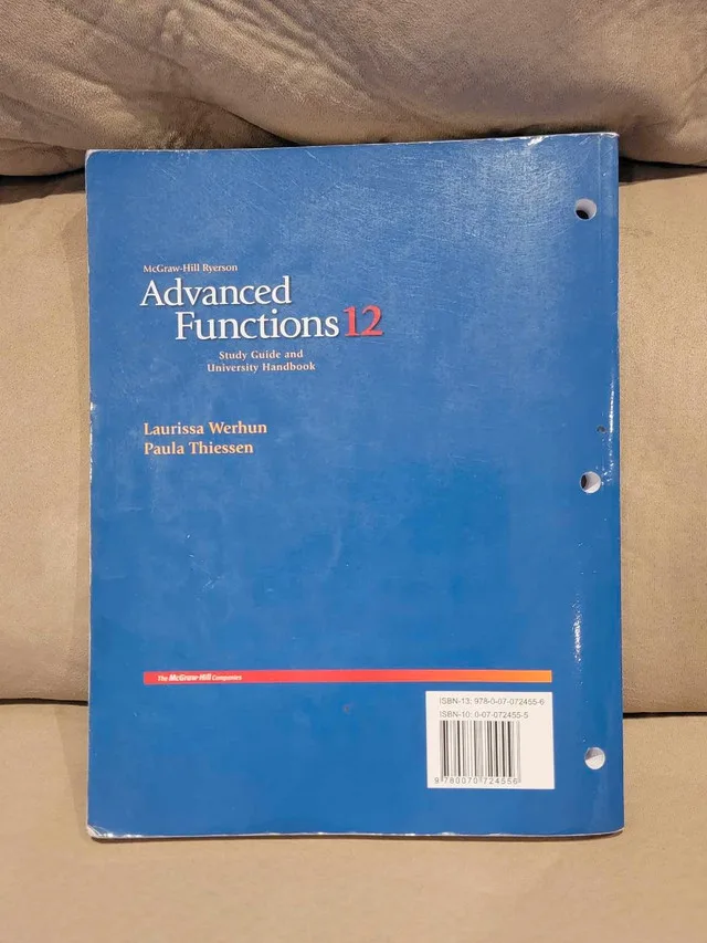 Advanced Functions 12 Study Guide & University Handbook image indicator(2)