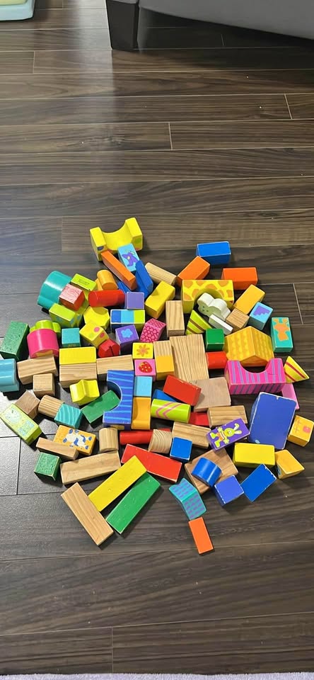 Wooden toy blocks