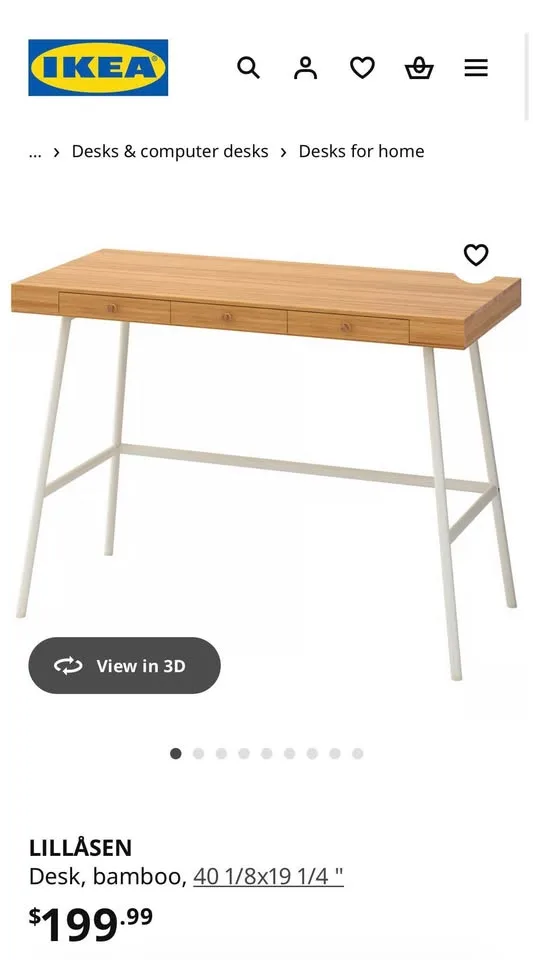 IKEA Bamboo Desk (orig. 230$) image indicator(3)
