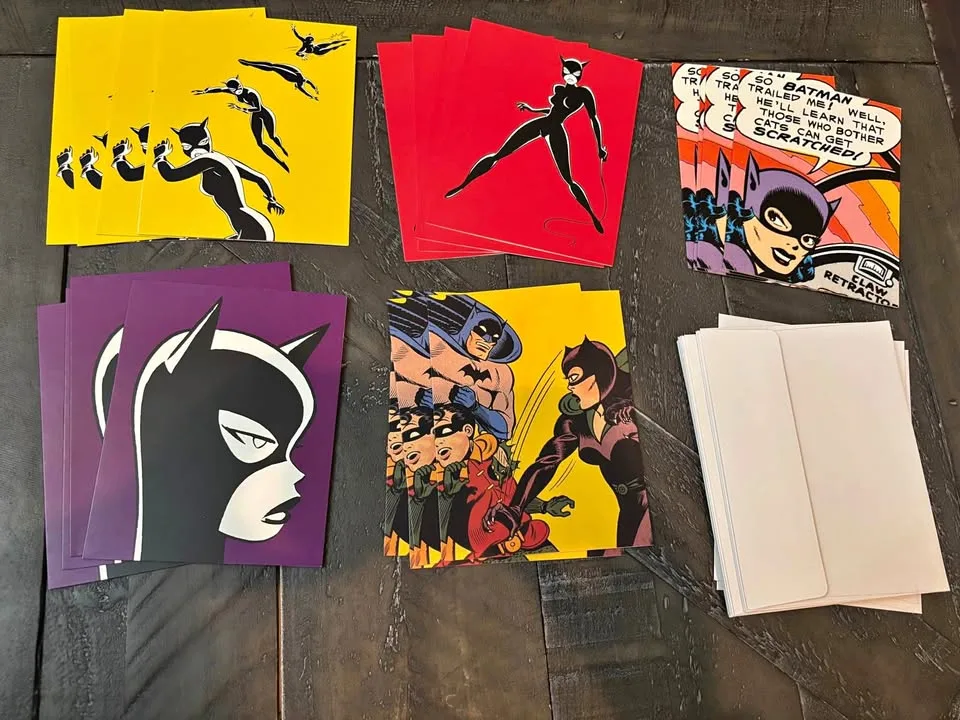 20 Catwoman notecards & envelopes