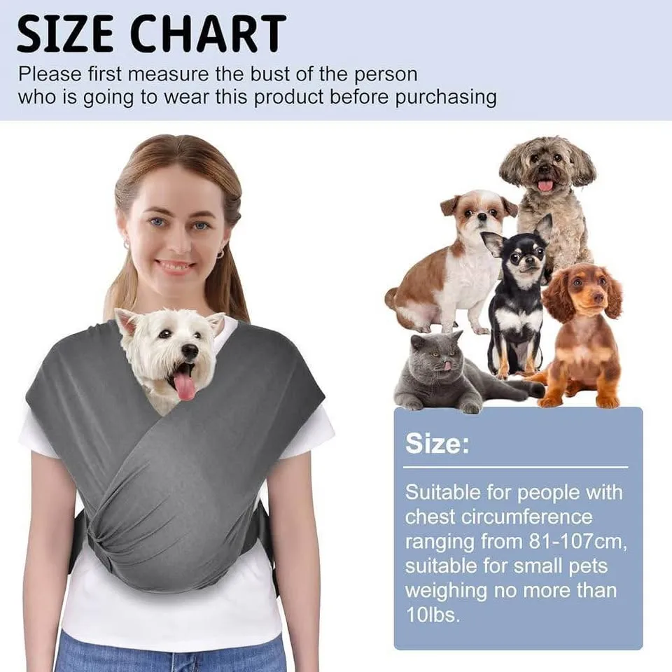New CUBY Swaddle Carrier for Small Dogs image indicator(7)