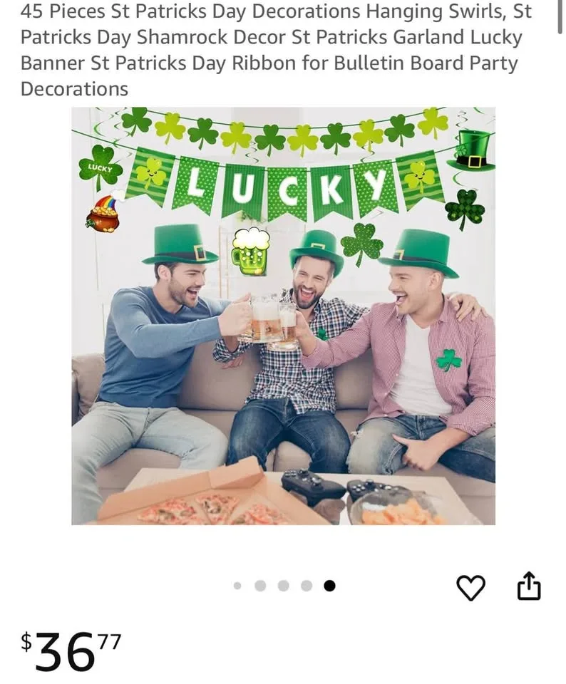 New 45 Pieces St Patricks Day Decorations image indicator(7)