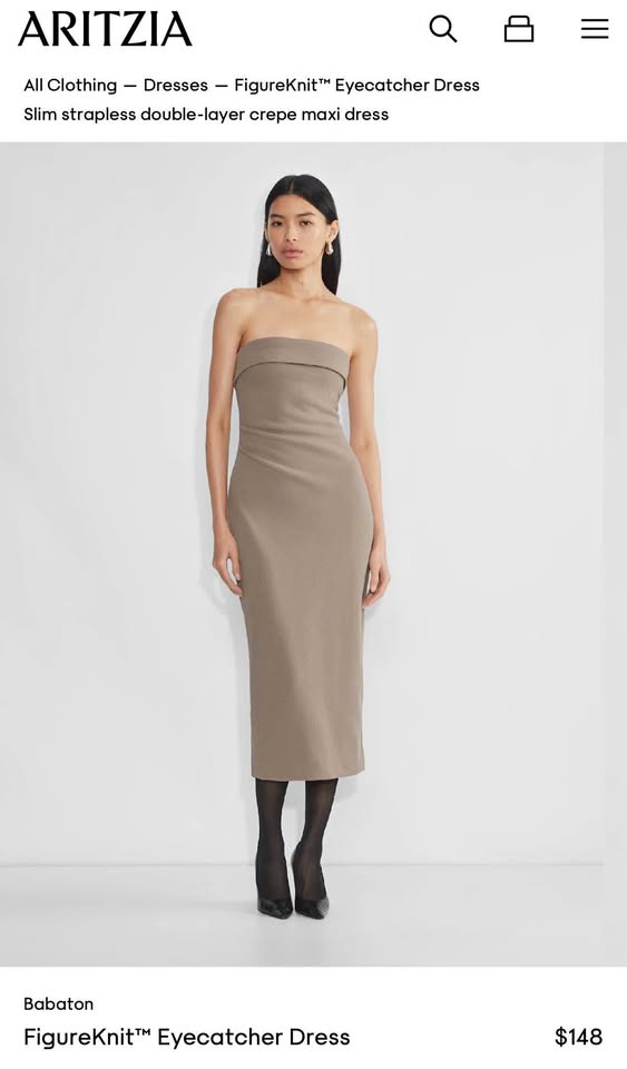 Aritzia FigureKnit Eyecatcher Dress