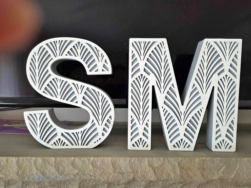 Decorative letters. $20 for both or $10 each