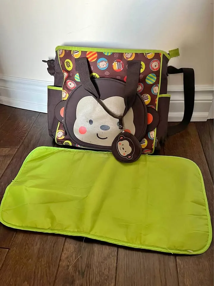 Monkey diaper bag thumbnail
