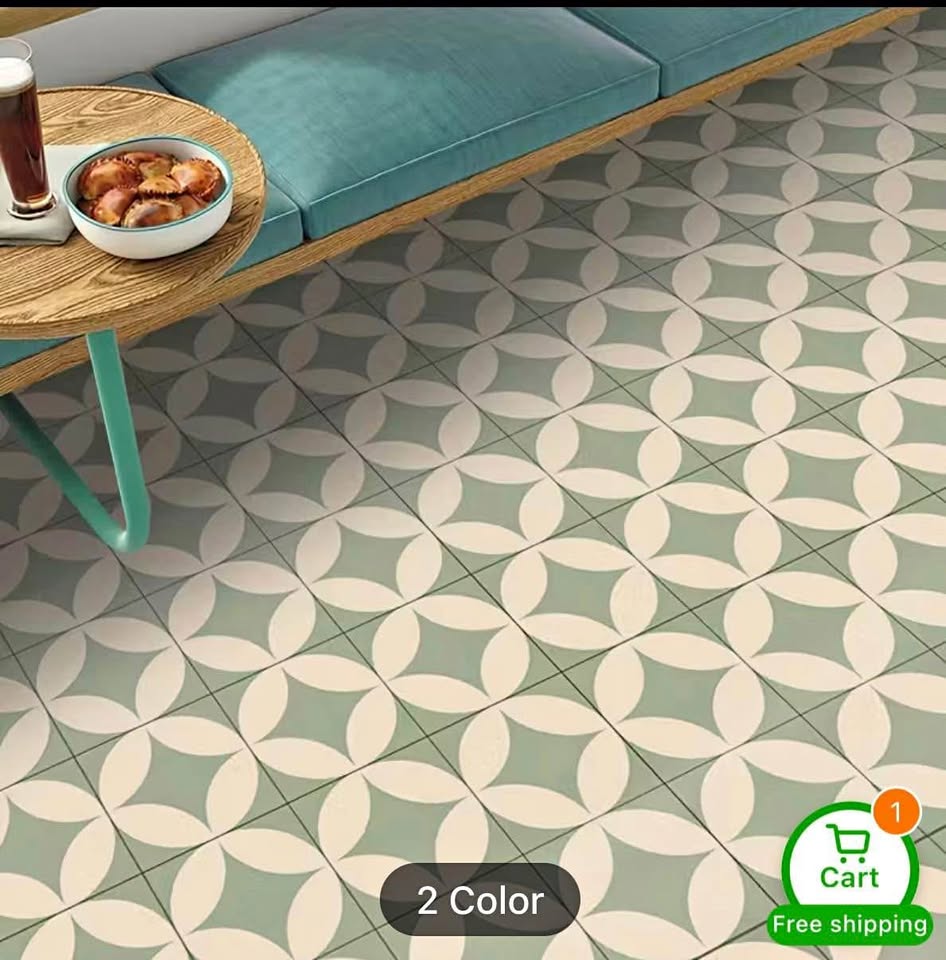 60 Vinyl peel and stick floor or wall tiles