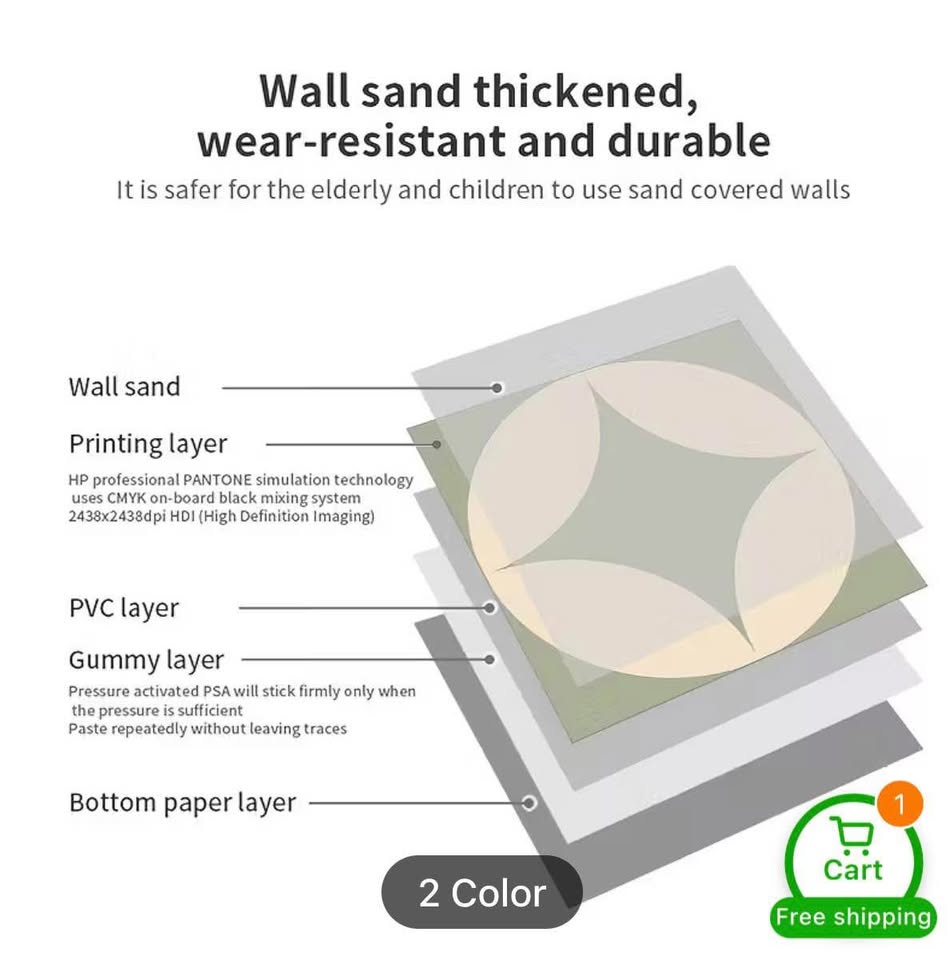 60 Vinyl peel and stick floor or wall tiles - photo 4