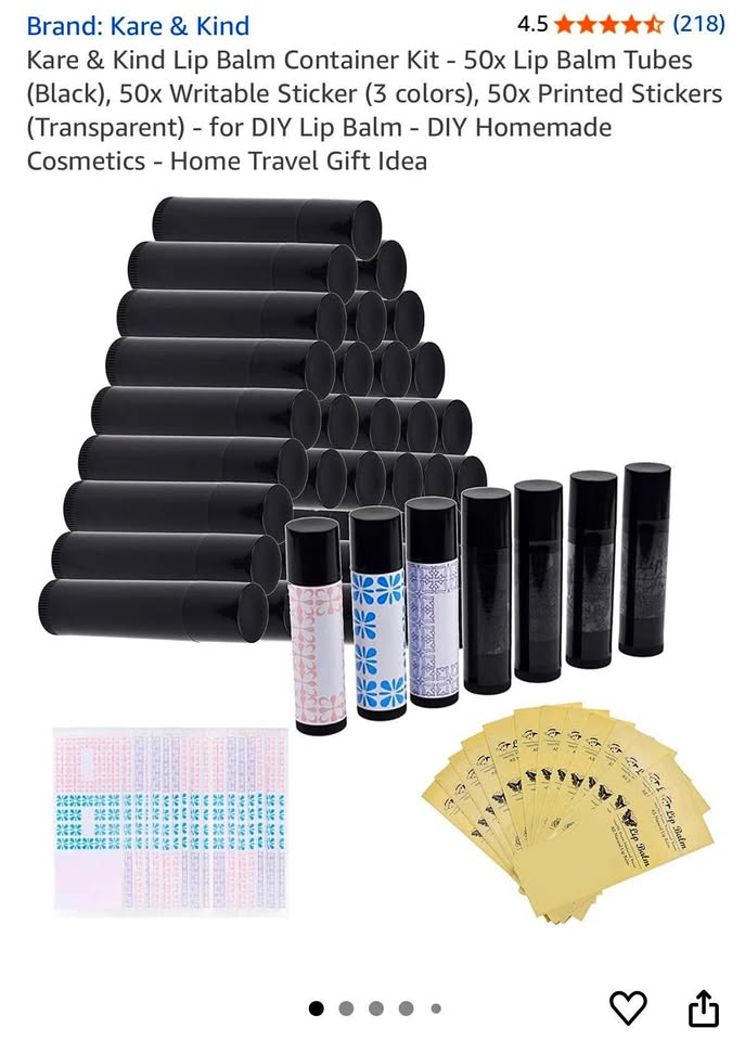 Lip balm container tubes
