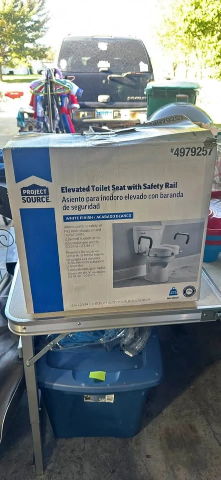 Project source- Elevated toliet seat with safety rail thumbnail