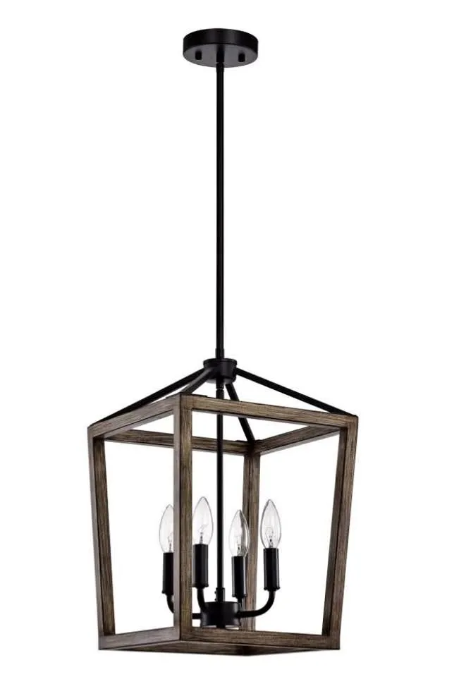 4 Light Farmhouse Chandelier thumbnail