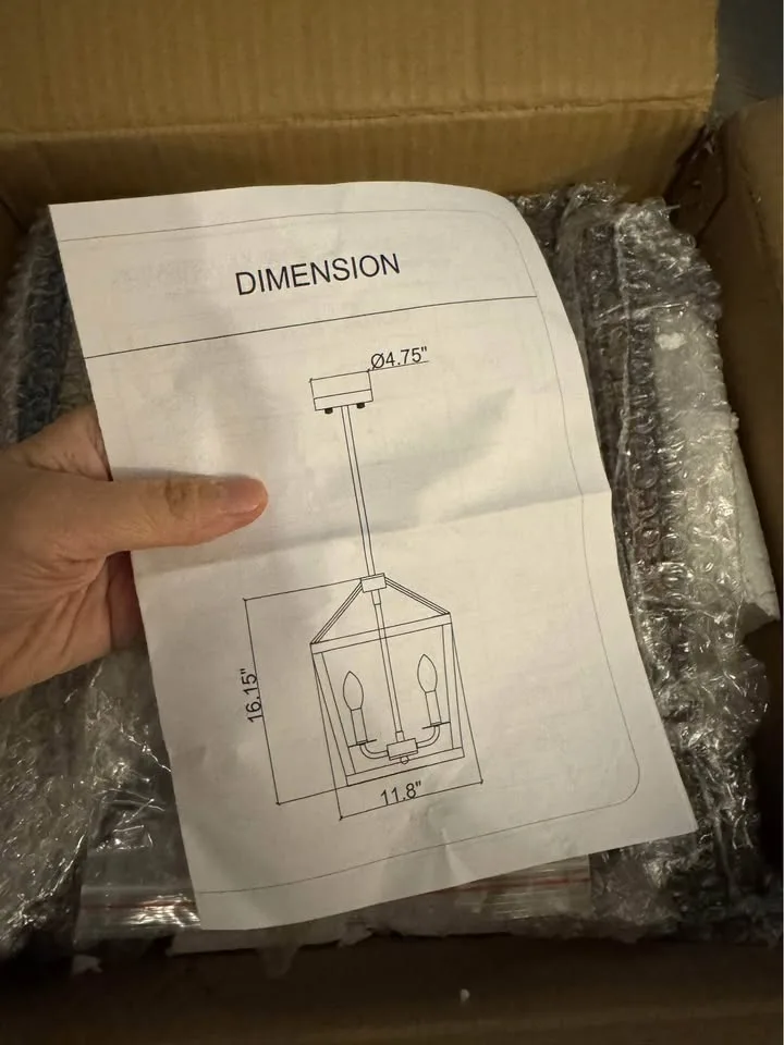 4 Light Farmhouse Chandelier image indicator(2)