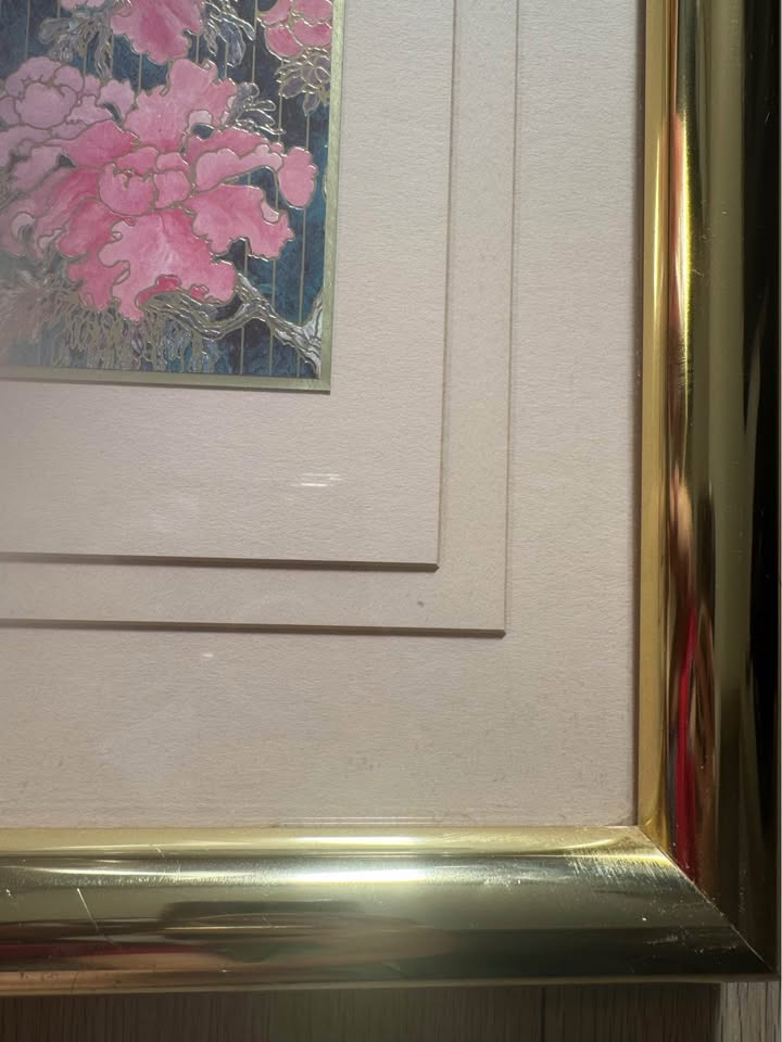 Kinder-Harris peonies style 2, wall art, gold frame - photo 3