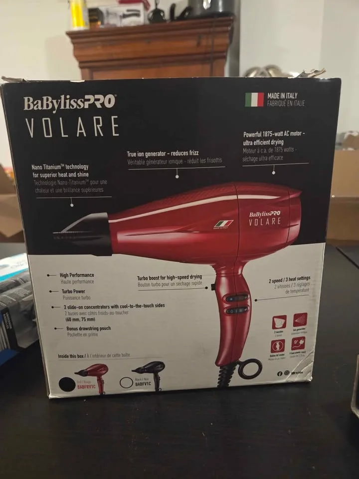 BaBylissPRO VOLARE Hair Dryer for Sale image indicator(2)