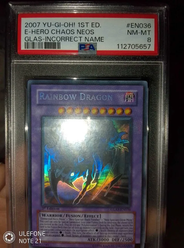 PSA 8 Ghost Rare Rainbow Dragon image indicator(2)