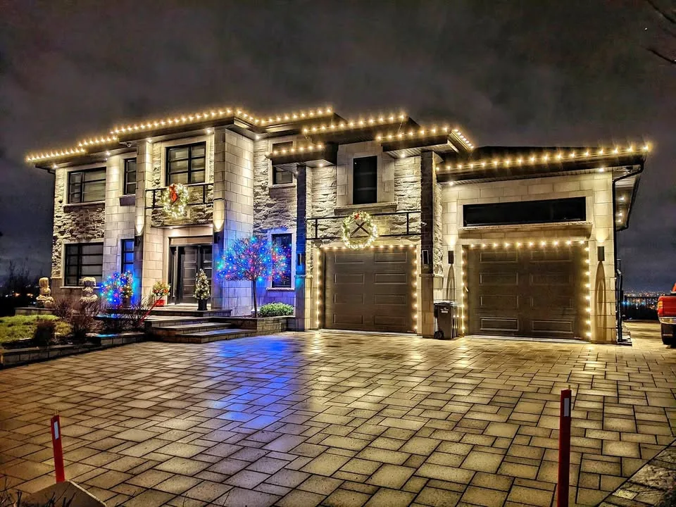 Christmas lights + installation