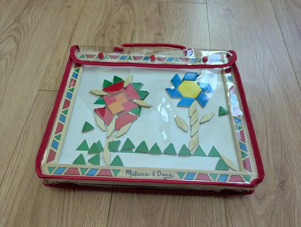 Melissa and Doug magnetic pattern block kit thumbnail