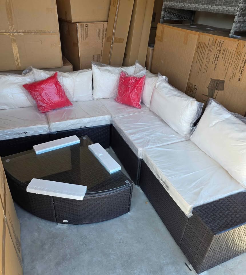 Brand new 6pc patio sectional set. Assembled. On sale - photo 2