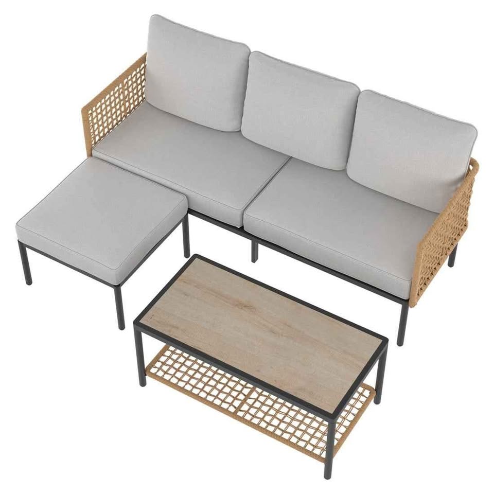 Brand new 3pc patio sectional set.in a box - photo 2
