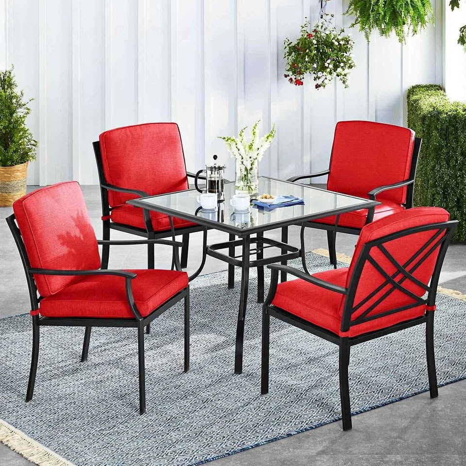 Brand new 5pc patio dining set. In boxes. Few left. On sale