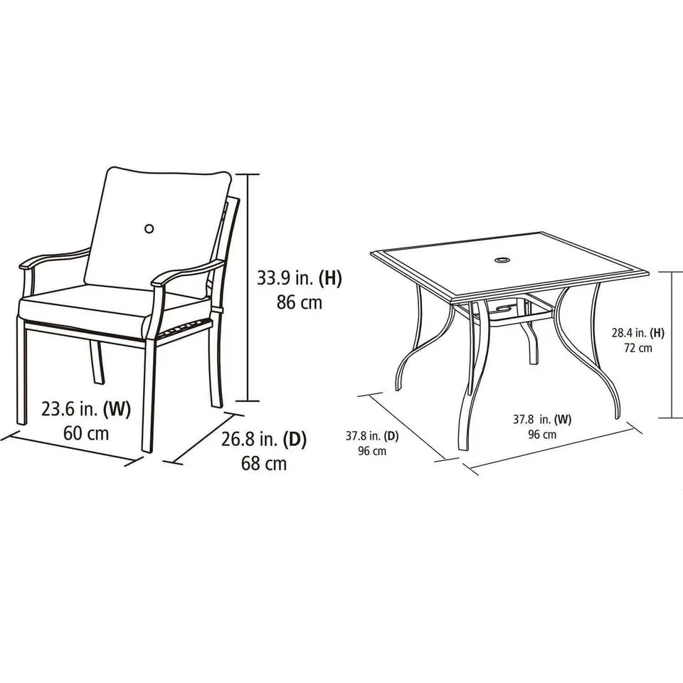 Brand new 5pc patio dining set. In boxes. Few left. On sale image indicator(6)