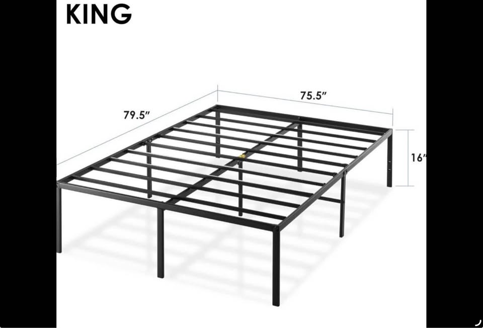 King size Metal bed frame - photo 2