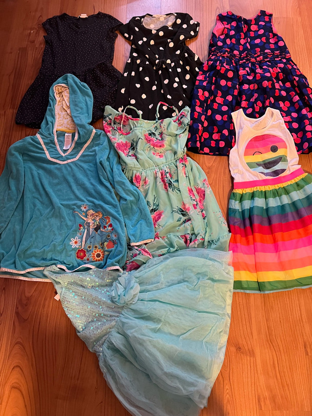 6 girls dresses size 8 plus 1 swim cover up - lot 3