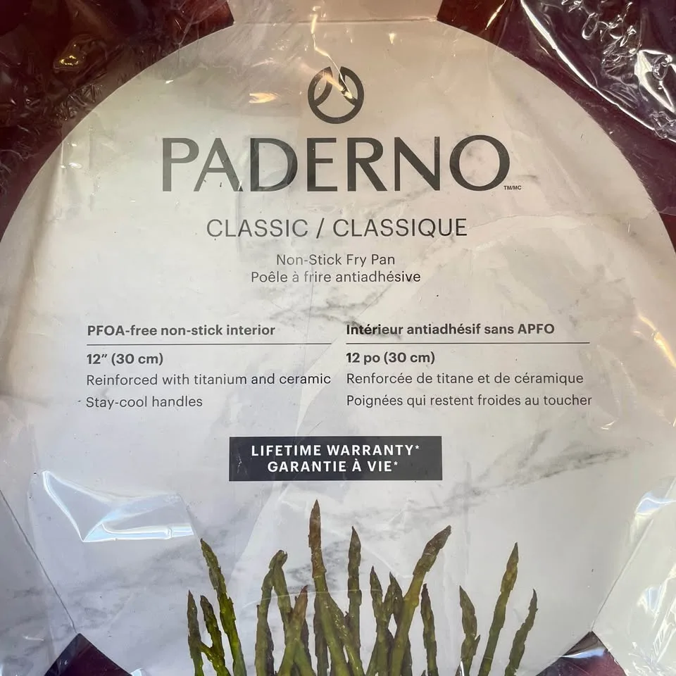 PADERNO 12” Non-Stick Frying Pan, Maroon image indicator(2)