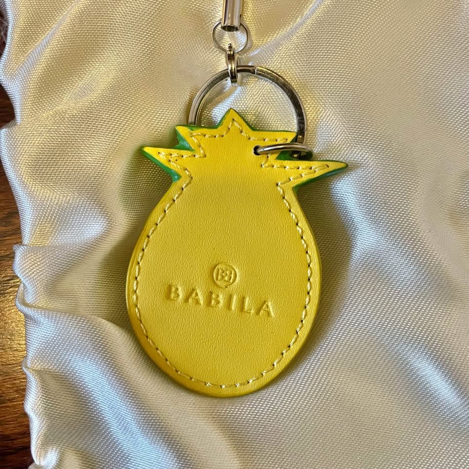 Genuine Leather Pineapple Bag Charm - photo 2