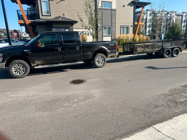 Pickup truck & Trailer for Delivery/ Dump run /small moving image indicator(7)