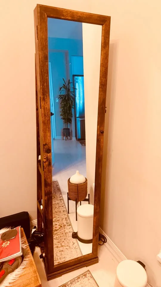 Jewelry Armoire w/ Full Length Mirror image indicator(2)