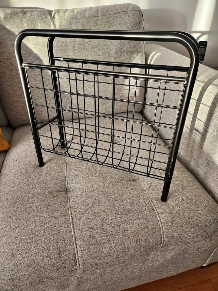 Vintage Amisco vinyl records or magazine holder 1980s