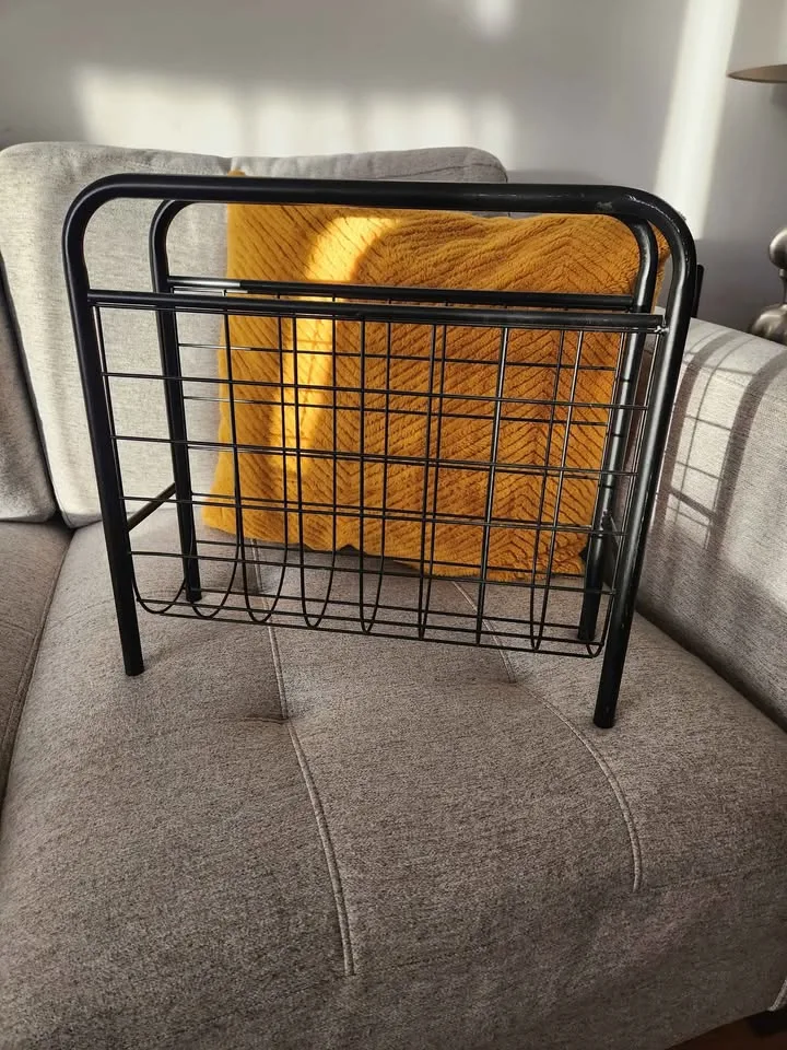 Vintage Amisco vinyl records or magazine holder 1980s image indicator(4)