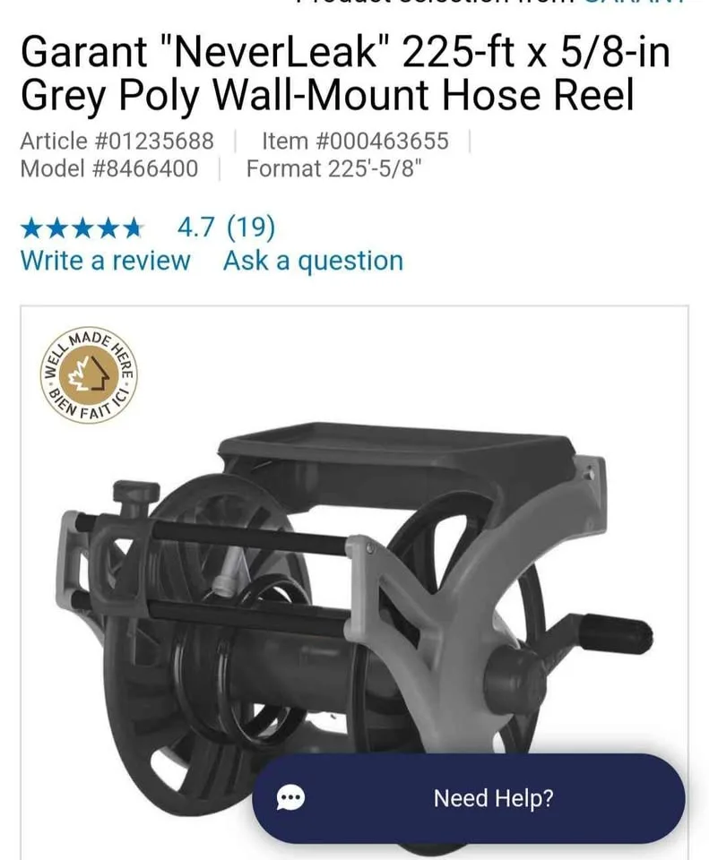 Garant NeverLeak 225-ft Hose Reel image indicator(2)