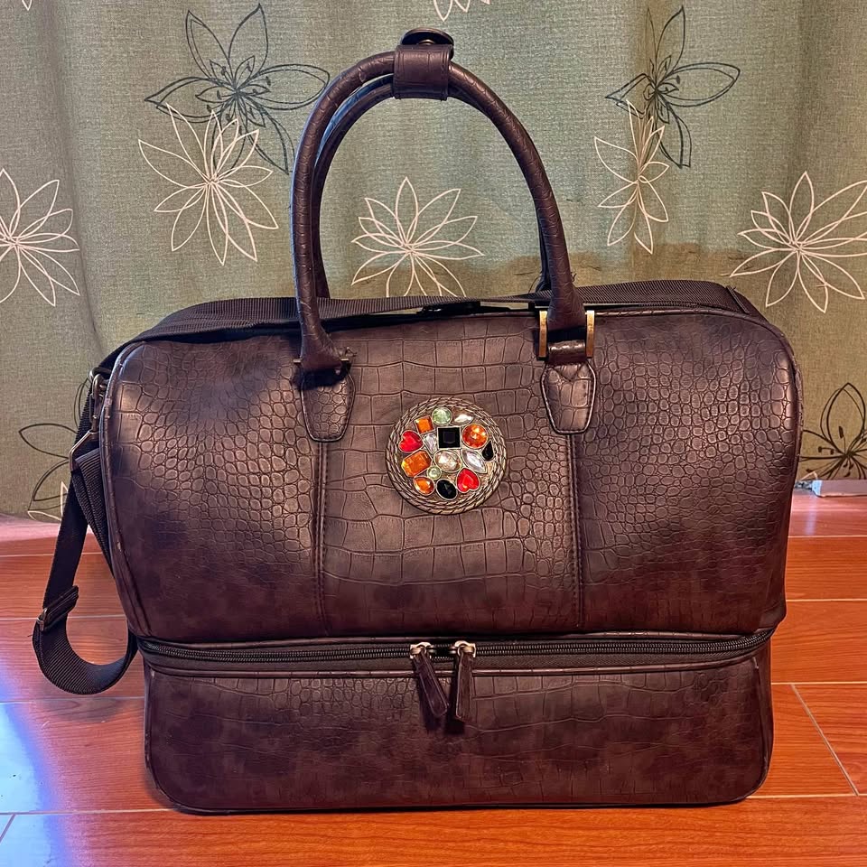 Travel Bag with Colourful Gem
