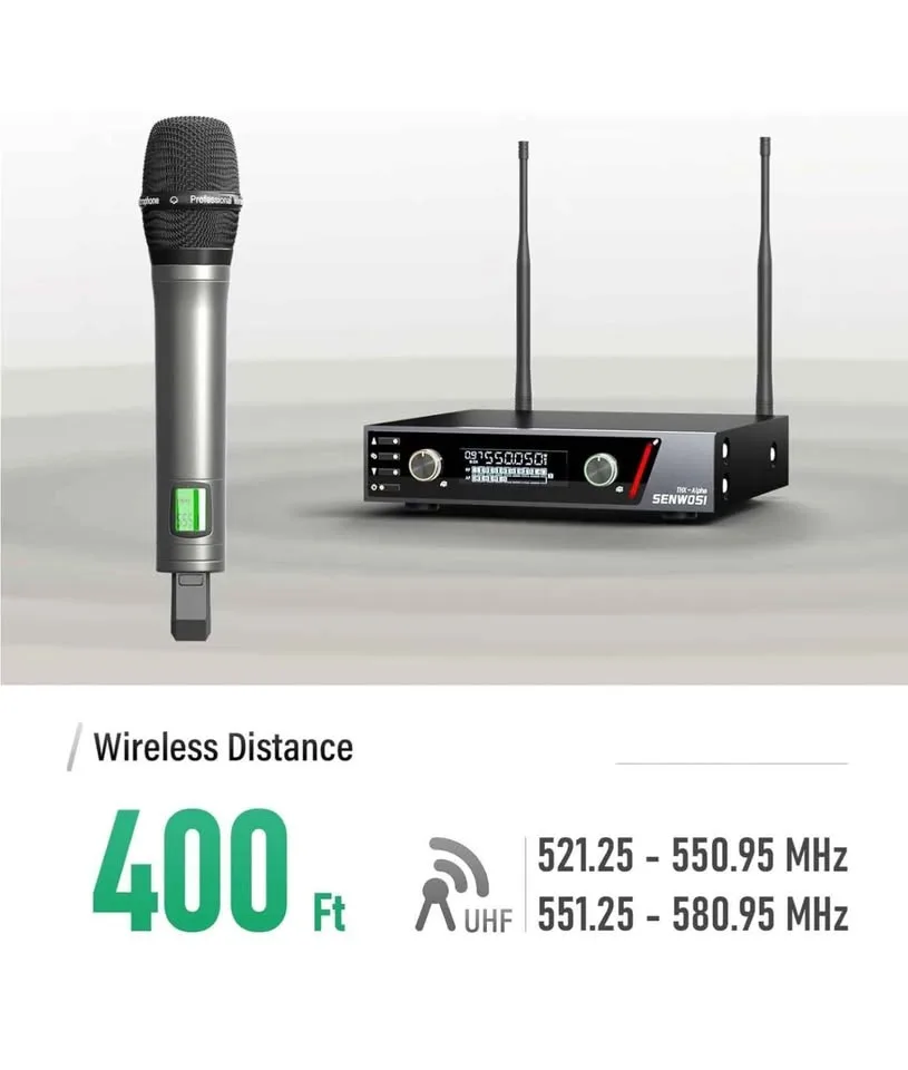 Dual-Channel UHF Wireless Mic System image indicator(5)