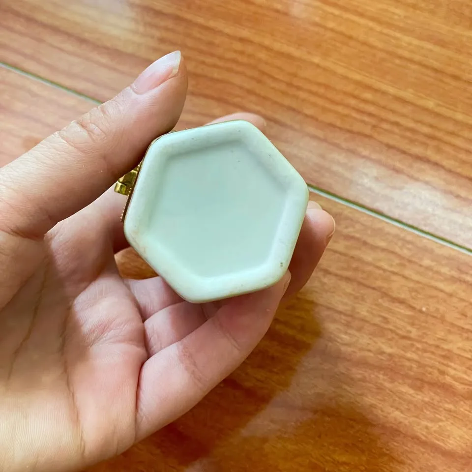 Vintage Lucky Panda Bamboo Trinket Box image indicator(7)